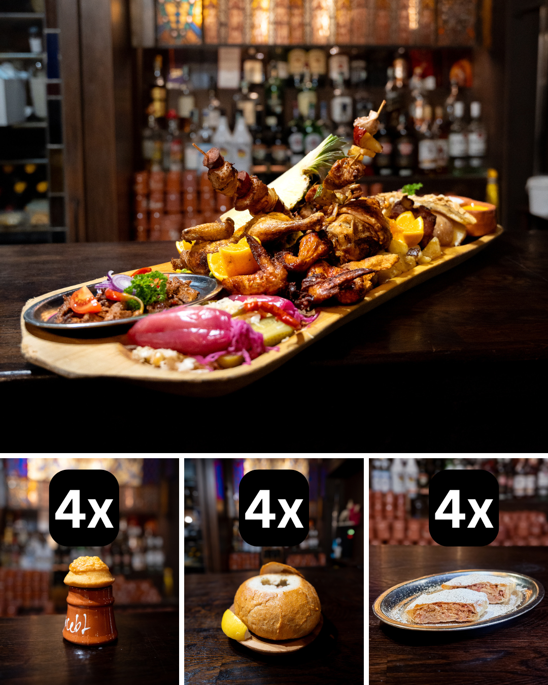 Lord's dishes for 4 persons Lord's dishes for 4 persons